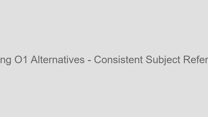 Consistent Subject Referencing