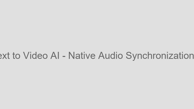 Native Audio Synchronization
