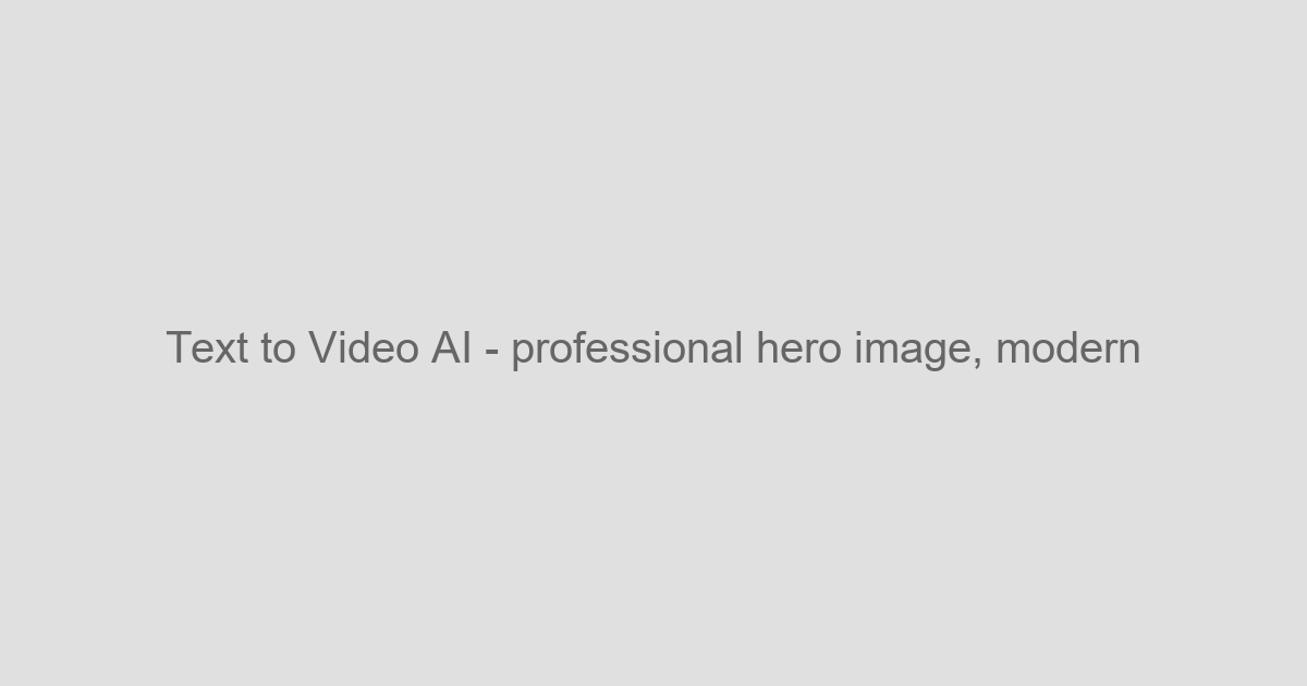 Text to Video AI - Generate Stunning Videos from Text - AI Core Features Tool Screenshot