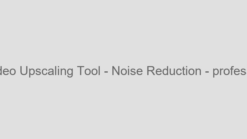 Noise Reduction