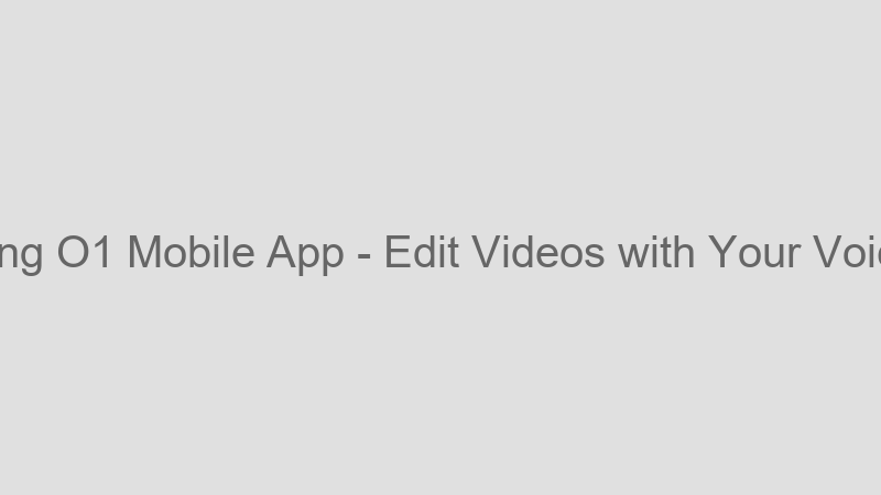 Edit Videos with Your Voice