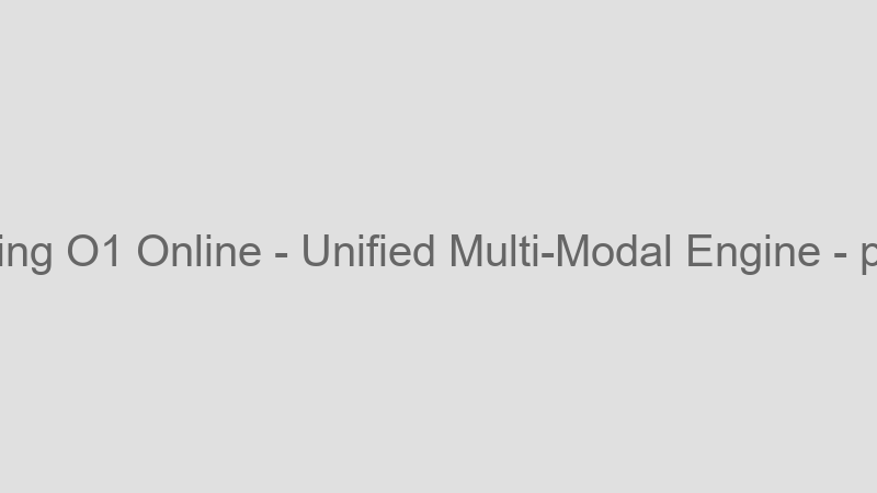 Unified Multi-Modal Engine