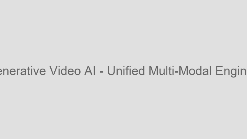 Unified Multi-Modal Engine